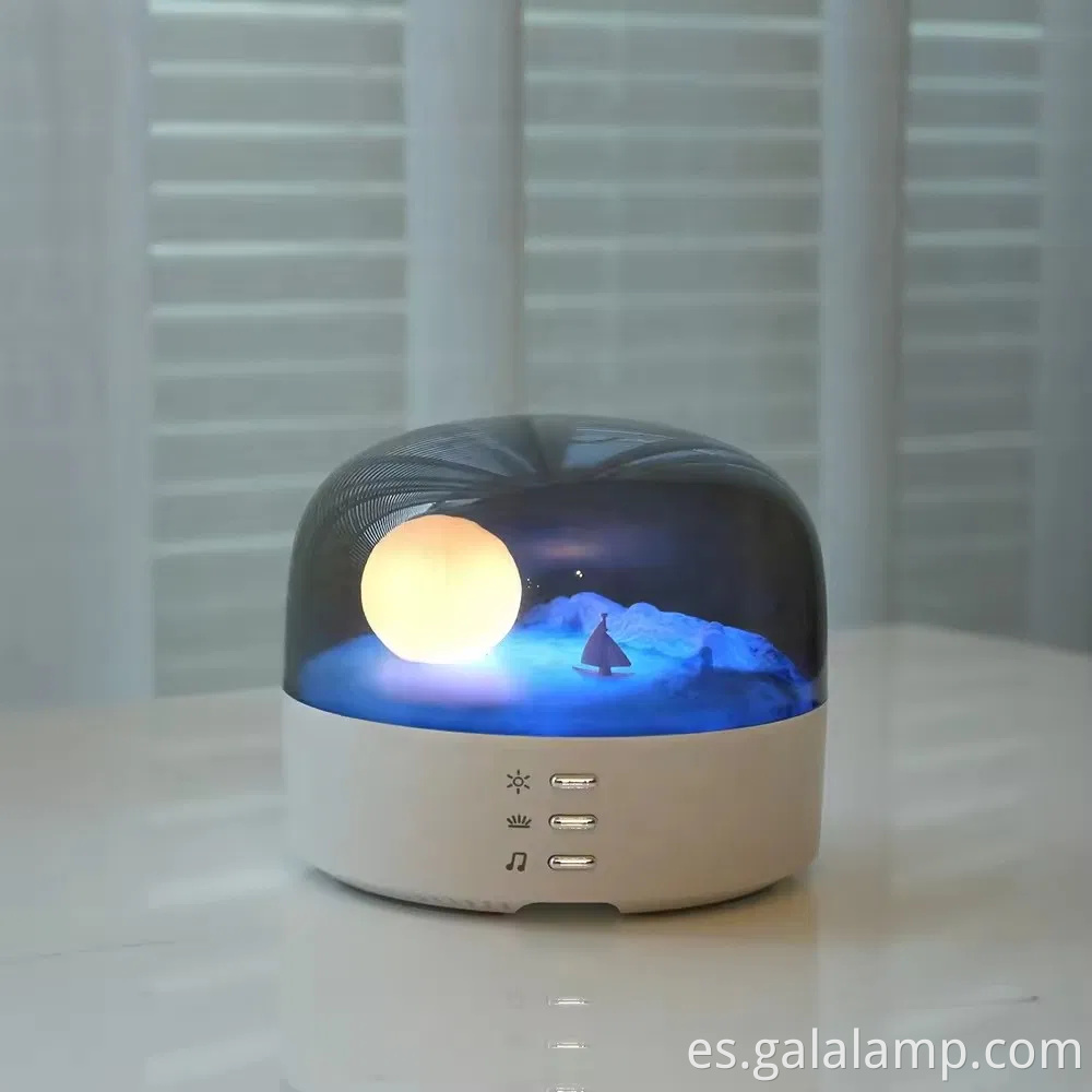 Elegante altavoz Bluetooth de luz de luna con relajante brillo de noche